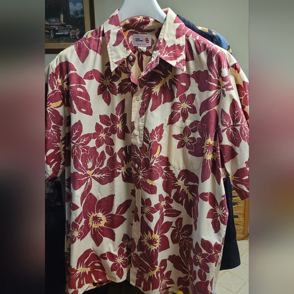 REYN SPOONER USC Hawaiian shirt XXL Trojan Wear